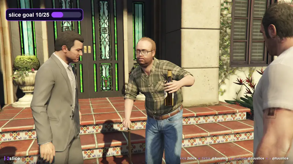 A frame from a GTA V stream being analysed